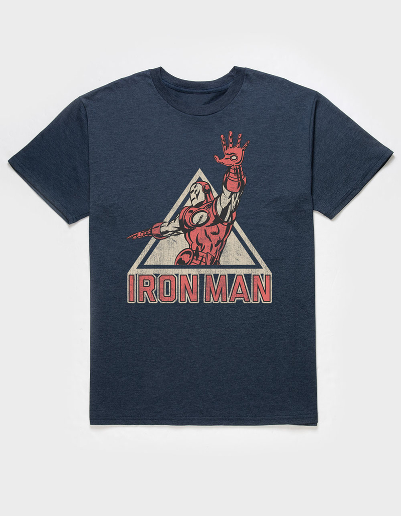 IRON MAN Power Triangle Unisex Tee SLATE BLUE Tillys