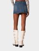 EDIKTED Donnie Washed Denim Mini Skirt image number 4