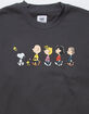 RSQ x Peanuts Love Collection Mens Squad Crewneck Sweatshirt image number 2