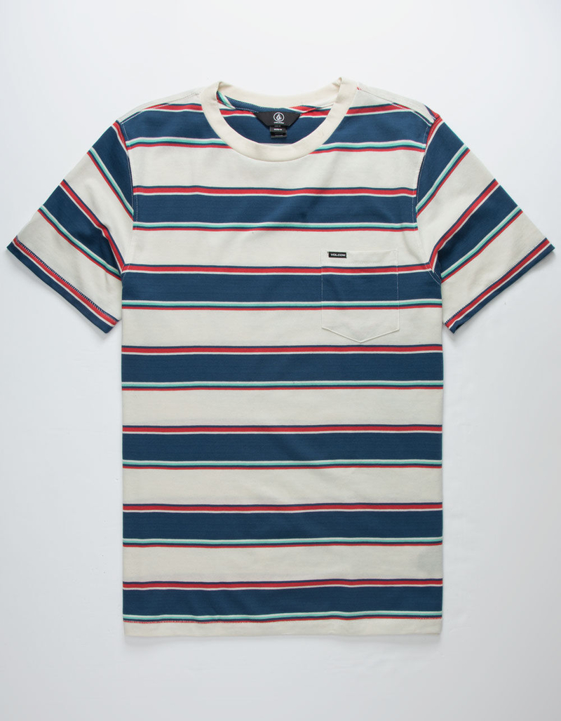 VOLCOM Laney Stripe Mens Pocket Tee image number 0