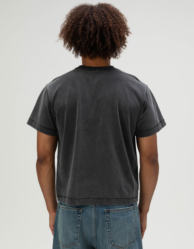 RSQ Mens Washed Shrunken Tee image number 4