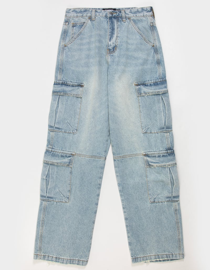 RSQ Mens Baggy Cargo Jeans image number 5