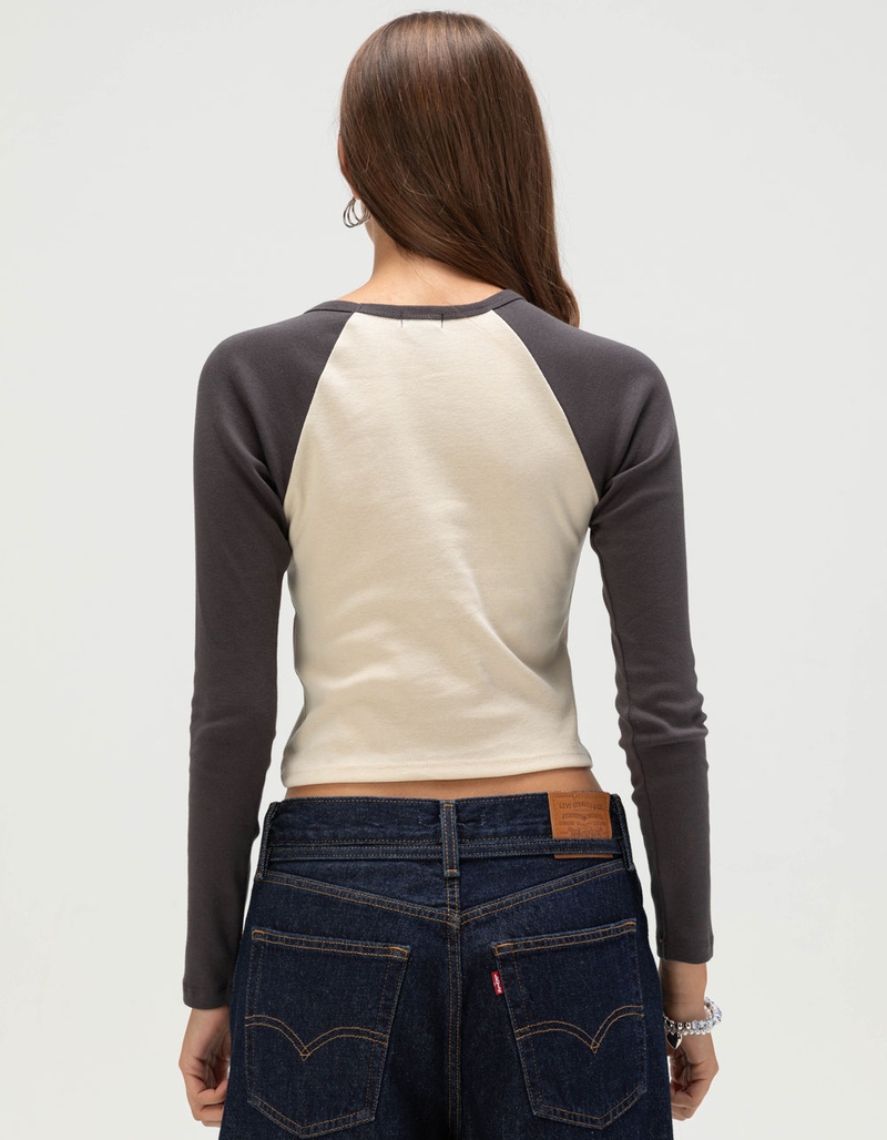 BILLABONG Eye Vibe Womens Long Sleeve Raglan Tee image number 3