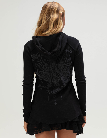 AFFLICTION Chaos Womens Button Up Hoodie Primary Image