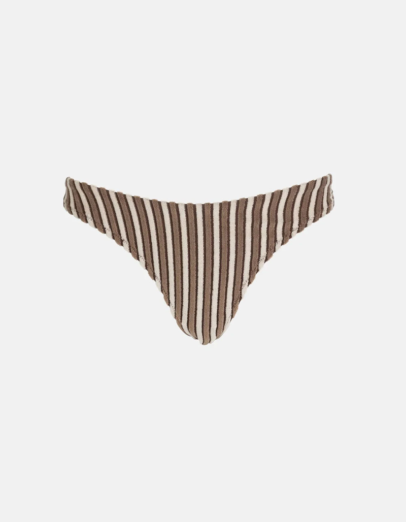RHYTHM Terry Sands Stripe High Leg Bikini Bottoms image number 4