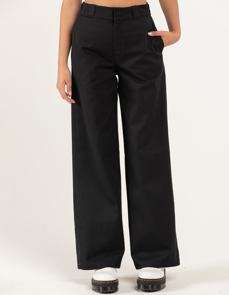 DICKIES Womens Wide Leg Work Pants image number 1