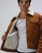RSQ Mens Corduroy Sherpa Trucker Jacket image number 9