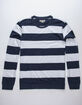 CHARLES AND A HALF Stripe Navy Mens Rugby Shirt image number 1