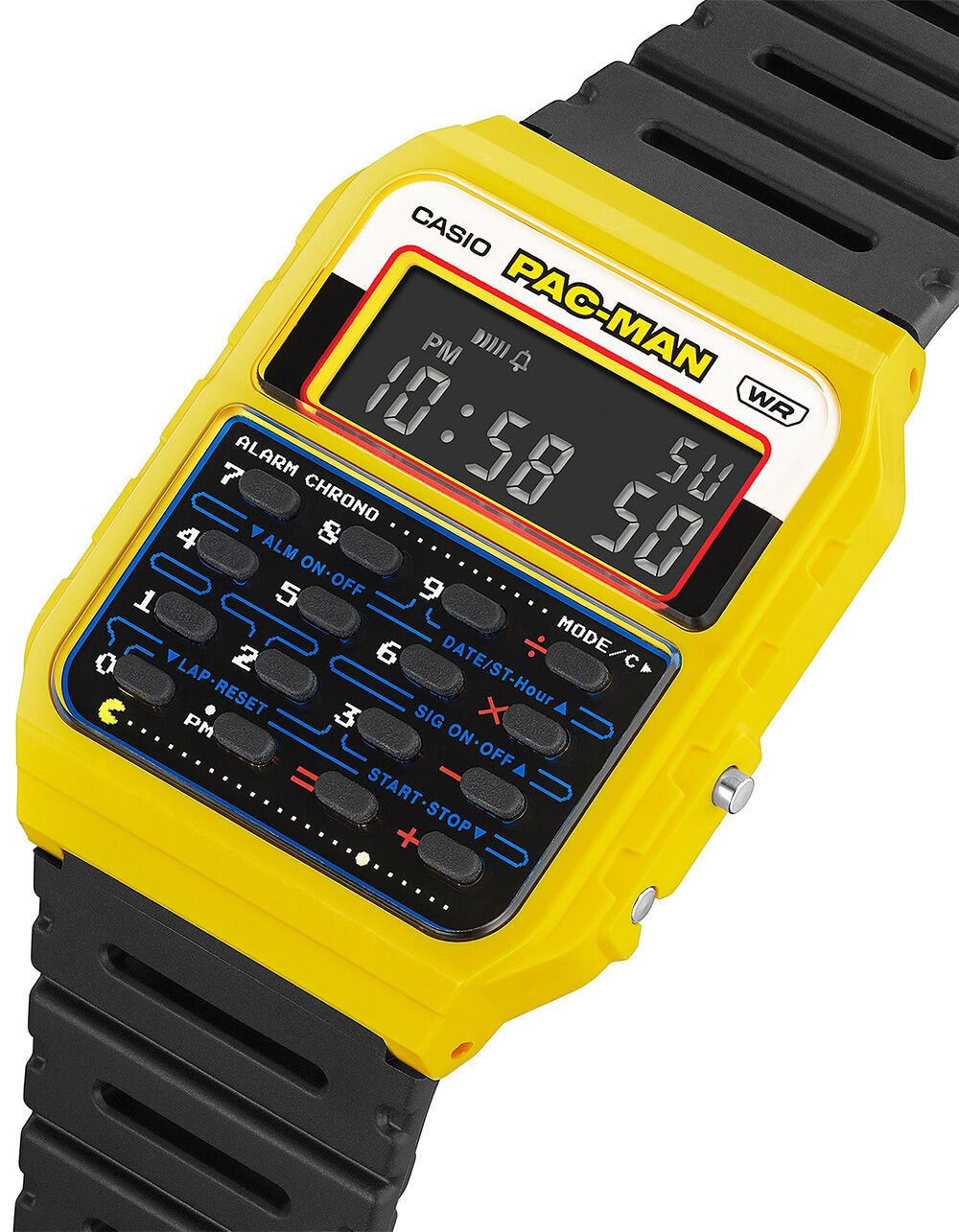 CASIO x PAC-MAN CA-53WPC-1B Watch - BLACK - ONE SIZE | Tillys