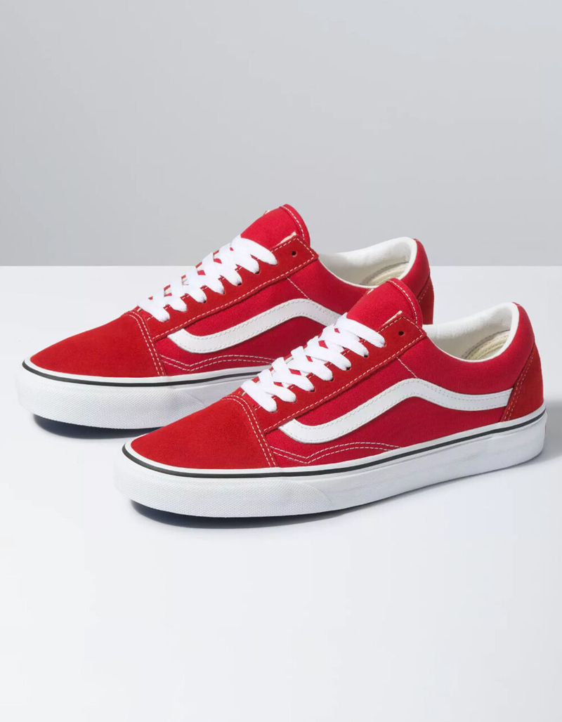 VANS Old Skool Racing Red & True White Shoes image number 1