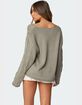EDIKTED Inga Oversized Cable Knit Sweater image number 4