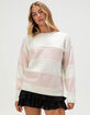 PINK ROSE Womens Stripe Sweater image number 1