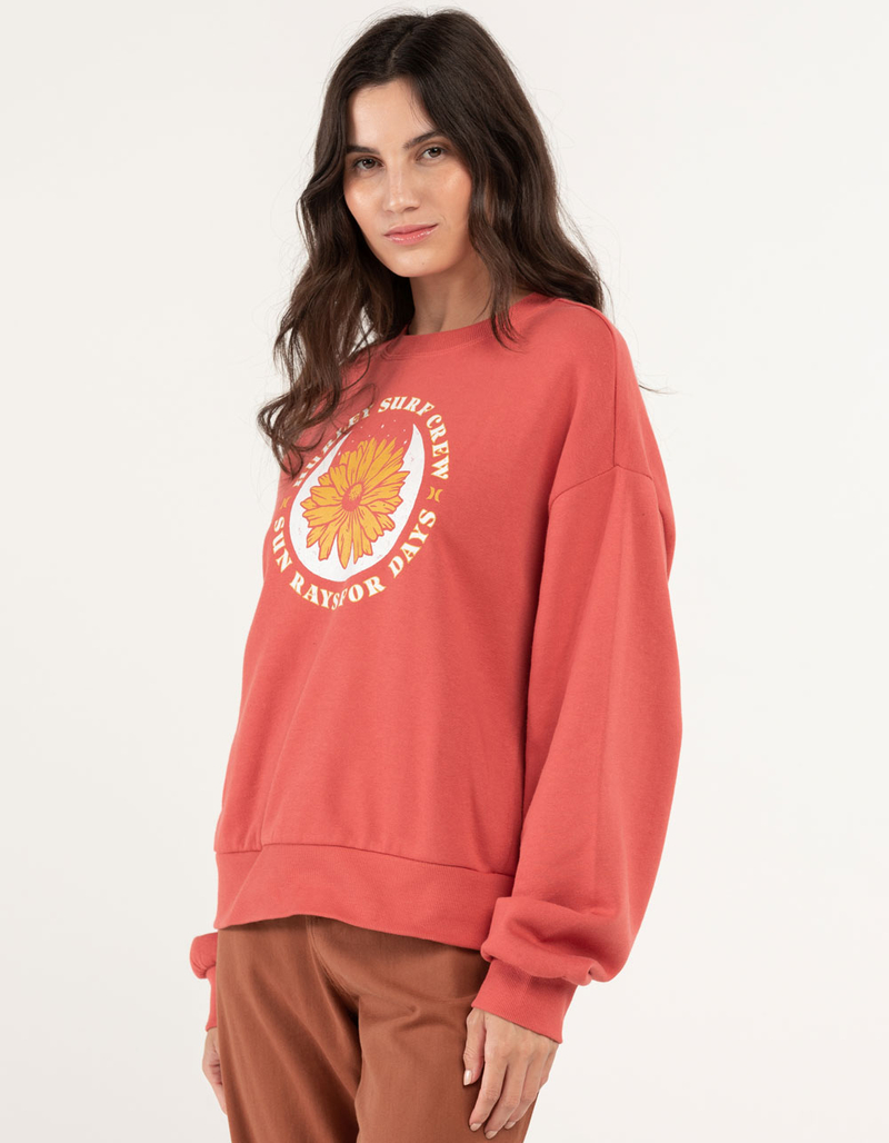 HURLEY DNA Womens Oversized Crewneck Sweatshirt image number 1