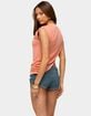 EDIKTED Zephey Ruched Asymmetric Top image number 3