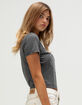TRUE RELIGION Buddha Womens Baby Tee image number 3