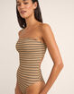 RHYTHM Sol Stripe Womens Strapless One Piece Swimsuit image number 3