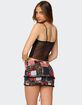 EDIKTED Kylo Mixed Print Sheer Mesh Top image number 2