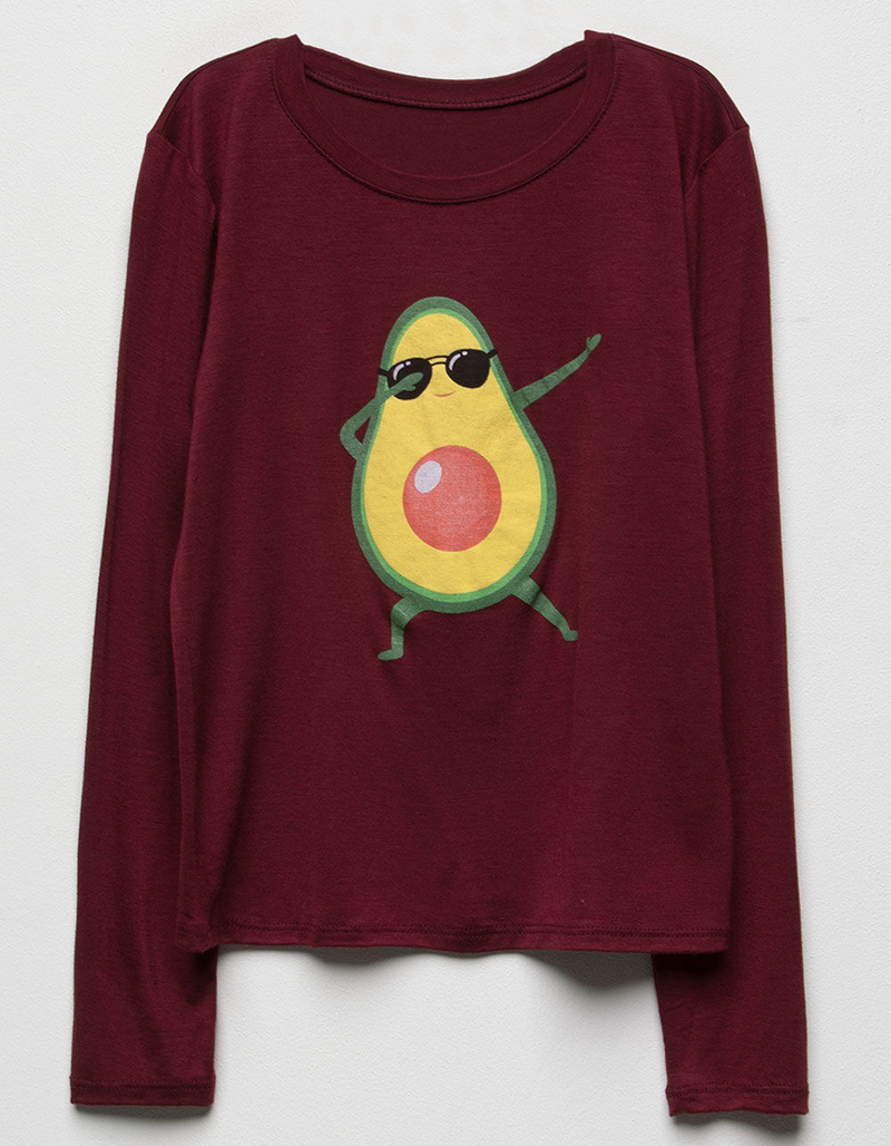 WHITE FAWN Avocado Dab Girls Tee image number 0
