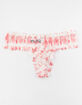 FULL TILT Tie Dye Pink Lace Thong image number 2