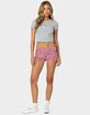 EDIKTED Gingham Scrunch Shorts image number 5