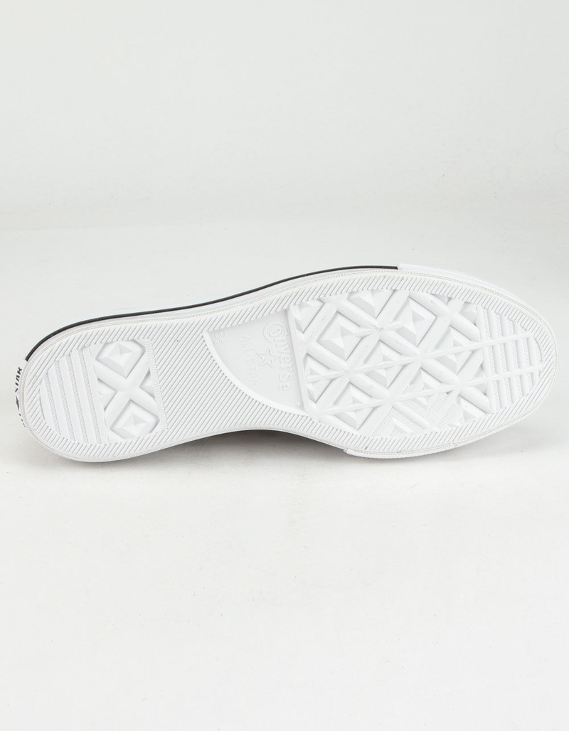 CONVERSE Leather Chuck Taylor All Star Lift Womens Low Top Shoes image number 5