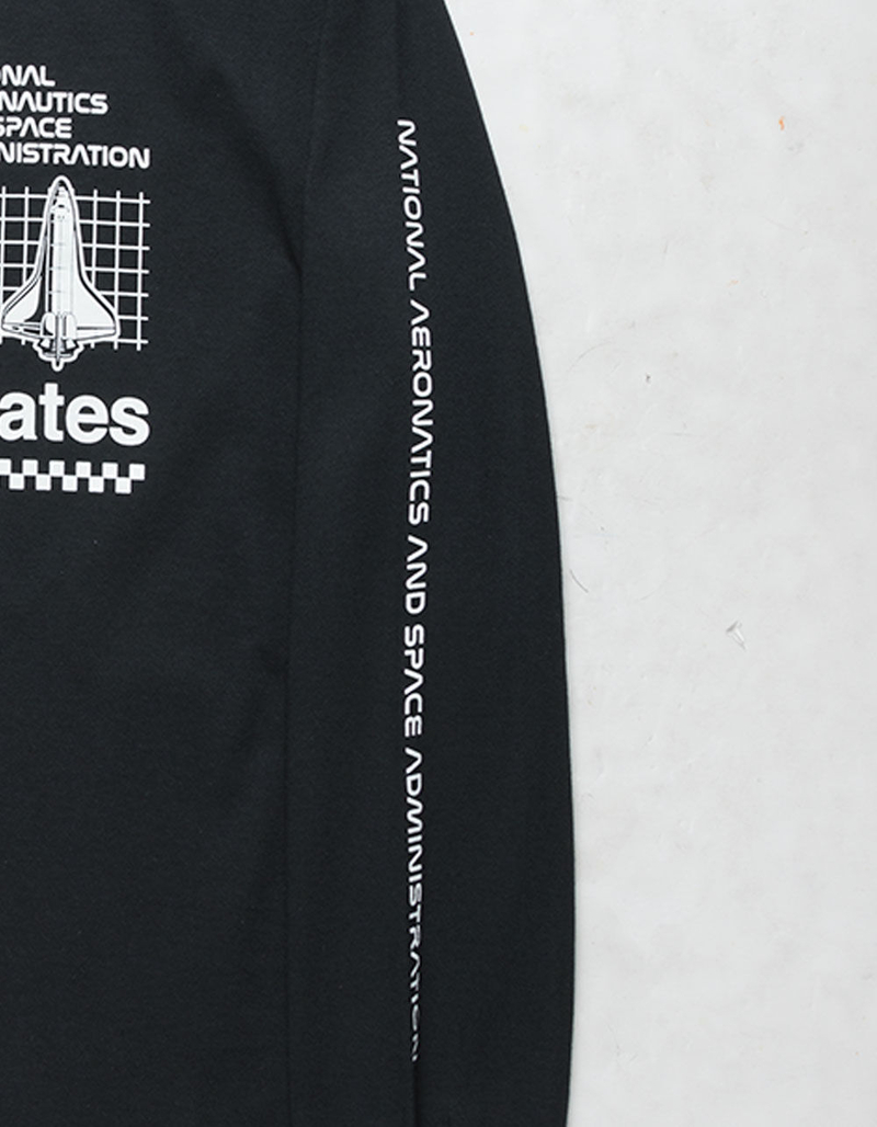 NEON RIOT NASA Explorer Black Mens T-Shirt image number 1