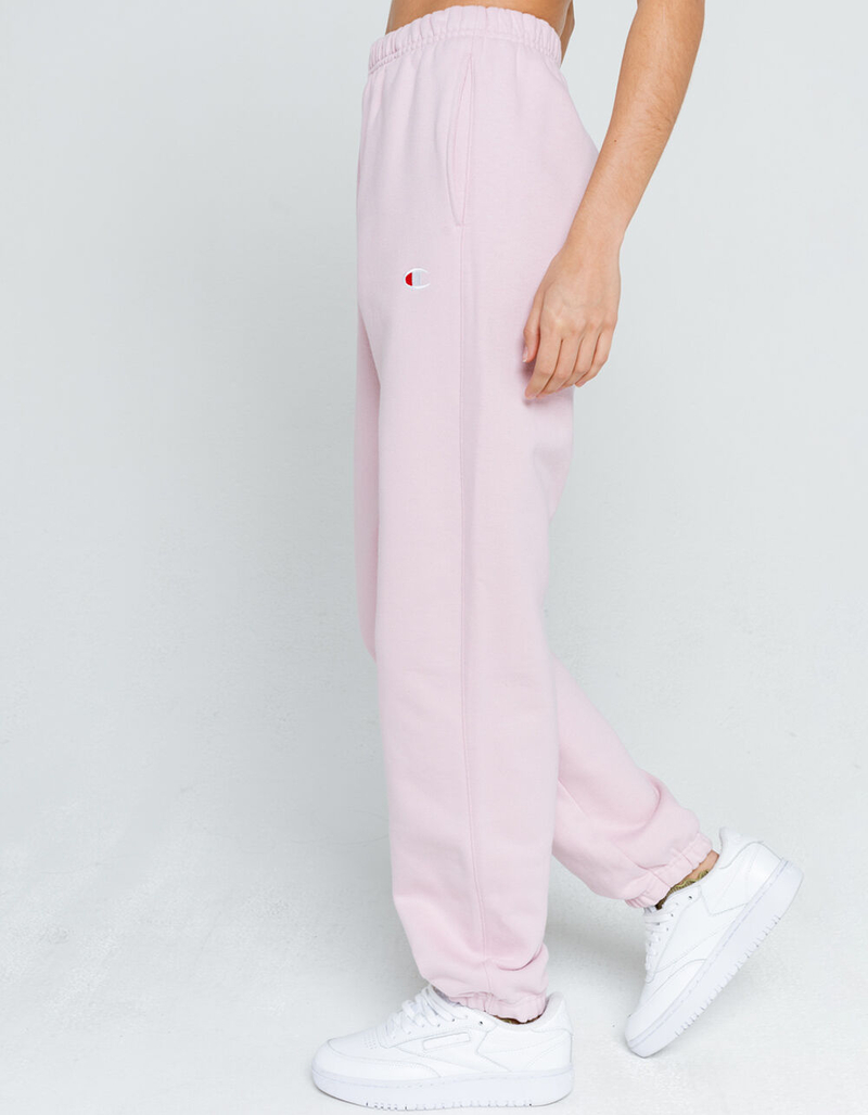 CHAMPION Boyfriend Reverse Weave Womens Light Pink Sweatpants image number 2