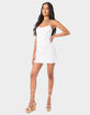 EDIKTED Embroidered Open-Back Mini Dress image number 3