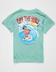 VANS Stay Wavy Little Boys Teal Blue T-Shirt (4-7) image number 1