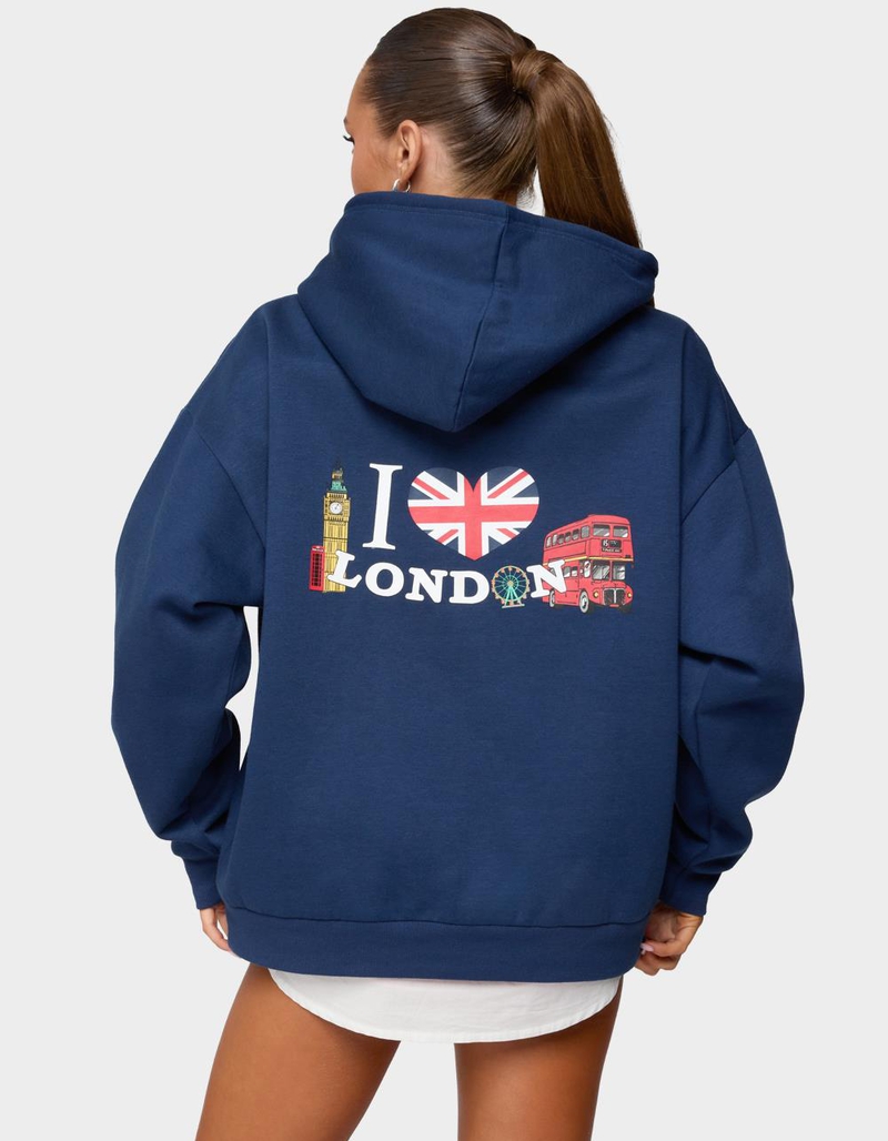 EDIKTED Love London Oversized Hoodie image number 2