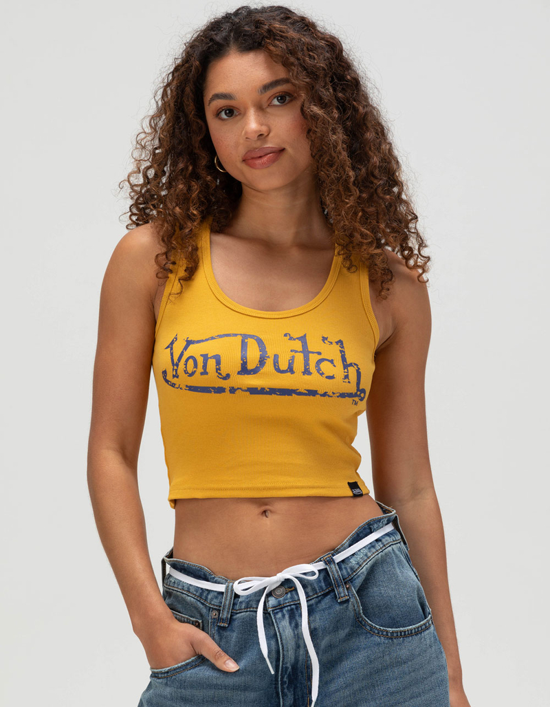 VON DUTCH Distressed Womens Tank Top image number 0
