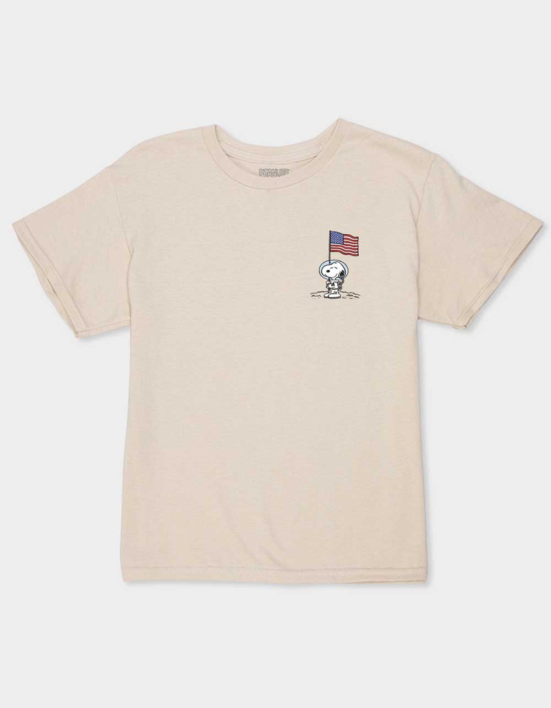 PEANUTS Space Flag Unisex Kids Tee image number 0