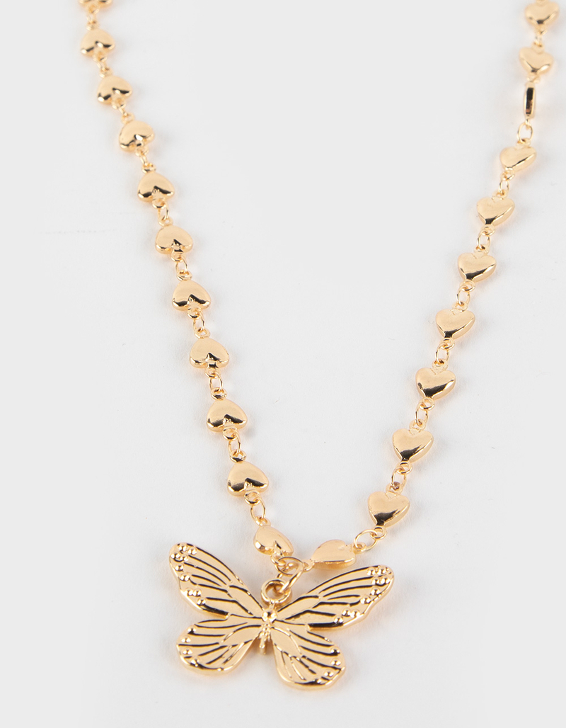 FULL TILT Butterfly Heart Choker image number 2