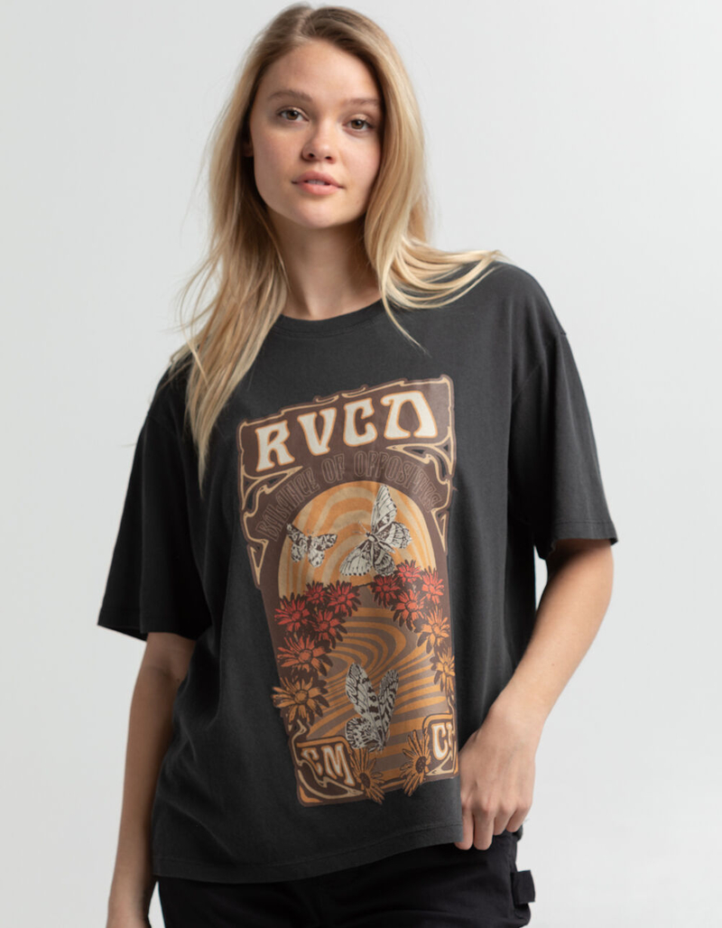 RVCA Swirl Butterflies Womens Oversized Tee image number 3