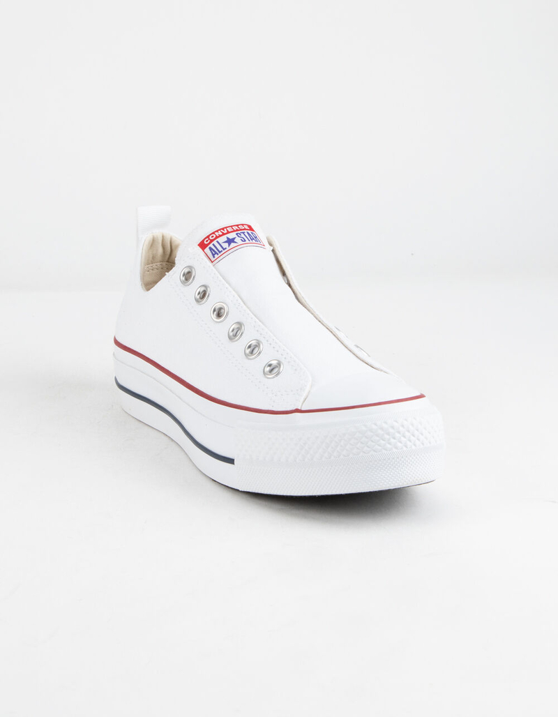 CONVERSE Chuck Taylor All Star Platform Slip White Womens Shoes image number 1