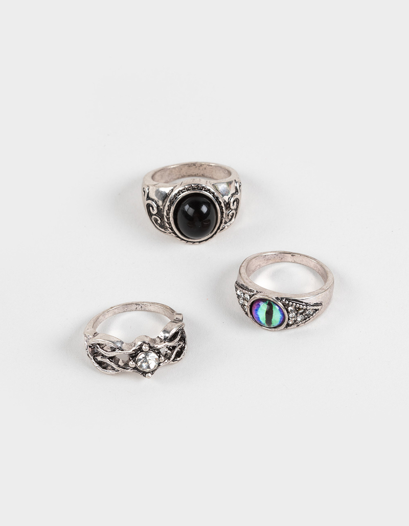 FULL TILT 3 Pack Snake Eye/Stone Ring Set image number 0