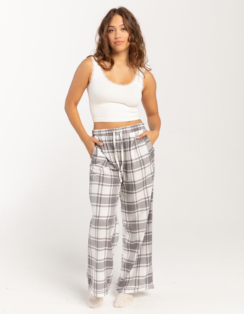 FULL TILT Seamless Lace Trim Womens Tank Top image number 4