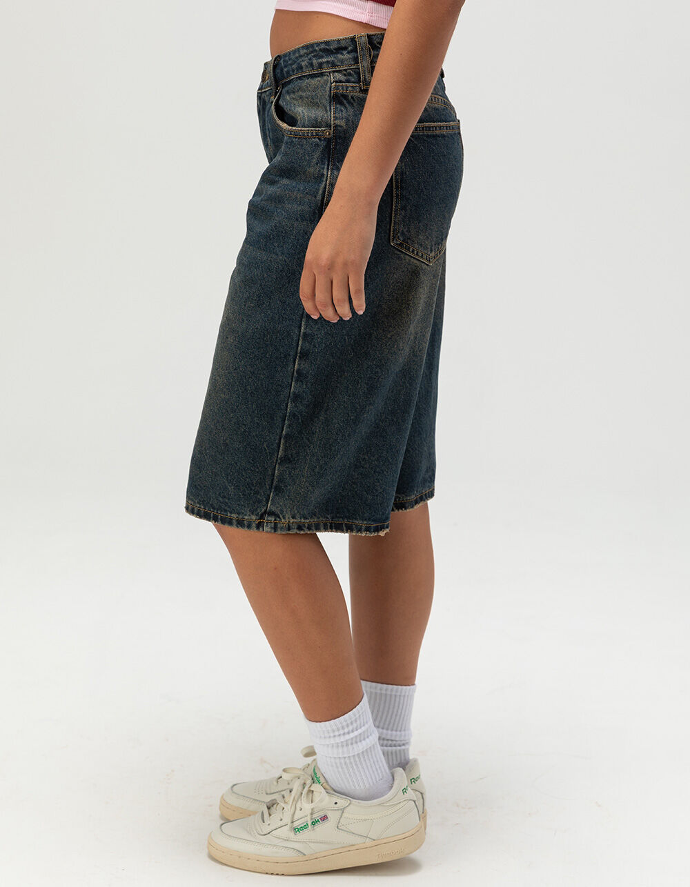 RSQ Womens Low Rise Baggy Jorts - DARK TINT | Tillys