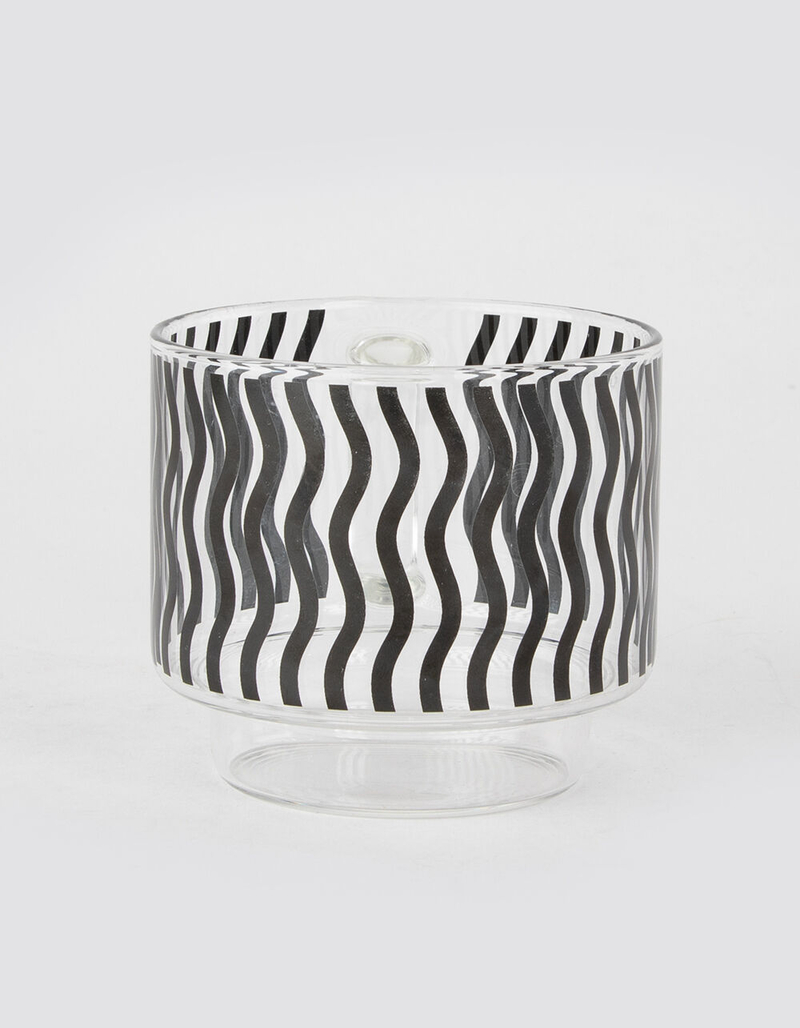 Wiggle Stripe Glass Mug image number 2