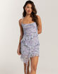 FULL TILT Waterfall Mesh Printed Womens Slip Dress image number 1