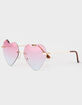 RSQ Rimless Oversized Heart Sunglasses image number 1