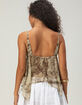 WEST OF MELROSE Animal Stud Womens Babydoll Top image number 4