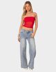 EDIKTED Celestia Sheer Mesh Tube Top image number 4