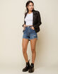 FREE PEOPLE CRVY Vintage High Rise Womens Denim Shorts image number 4