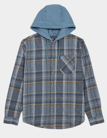 SALTY CREW Whitewash Mens Hooded Flannel Primary Image
