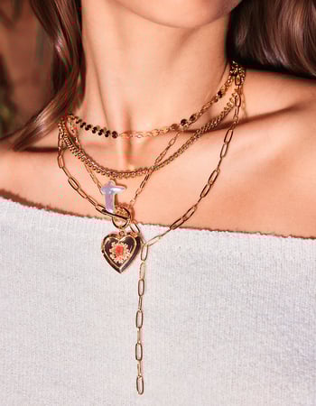 FULL TILT Lariat Cross Necklace FULL TILT Lariat Cross Necklace Primary Image