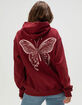 FULL TILT Embroidered Butterfly Womens Hoodie image number 1