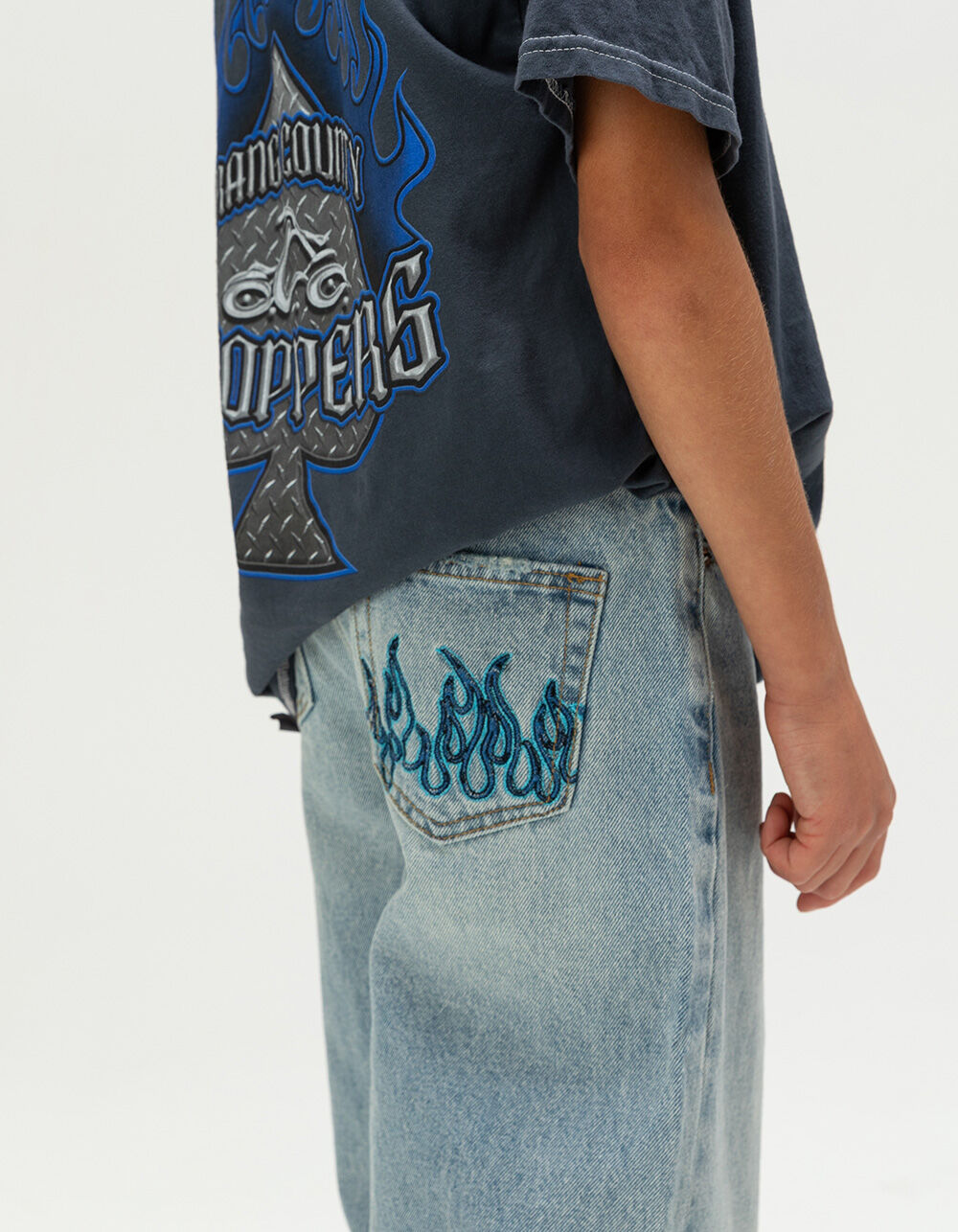 RSQ Boys Extra Baggy Jeans - LIGHT INDIGO - 16 | Tillys