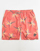CAPTAIN FIN Lounge Lizard Red Mens Volley Shorts image number 1