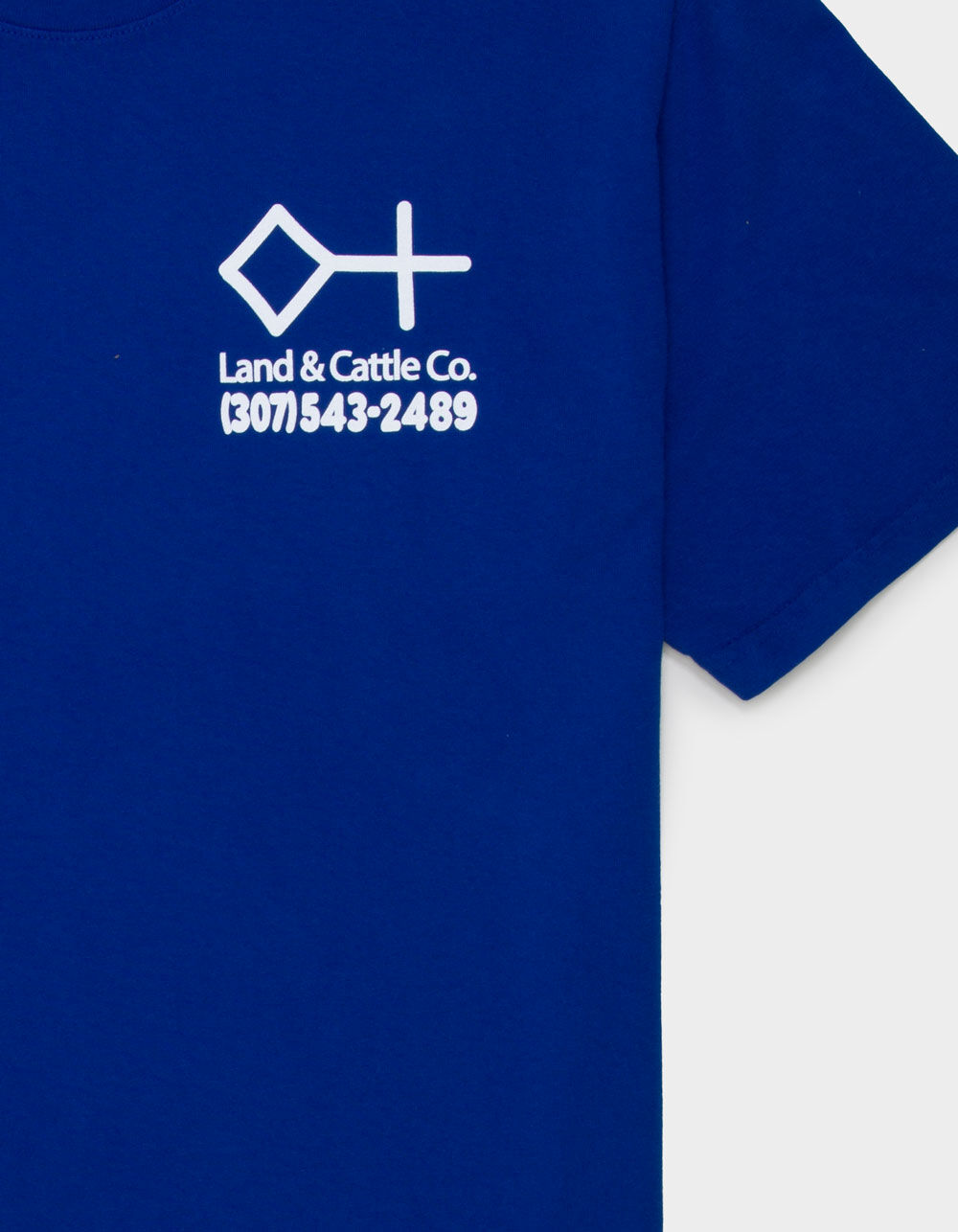 DIAMOND CROSS RANCH Retro Address Mens Tee - BLUE | Tillys